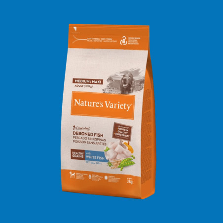 HEALTHY GRAIN ADULT MED/MAXI POISSON BLANC