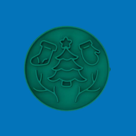 Gamelle Anti-Glouton Noël Vert