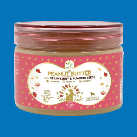 BEURRE DE CACAHUÈTE Pawfect à la fraise et à la citrouille 275 gr