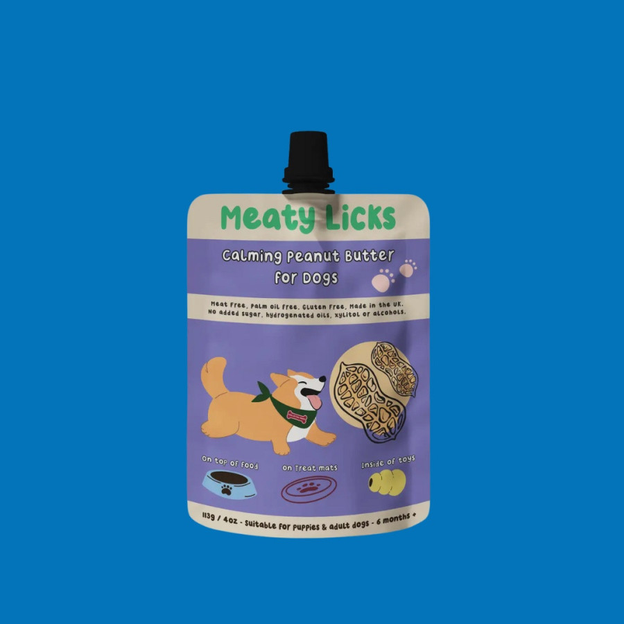 Pochette de beurre de cacahuète apaisant pour chiens 113g