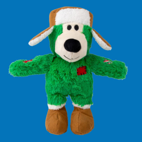 KONG Holiday Wild Knots ours M/L Vert