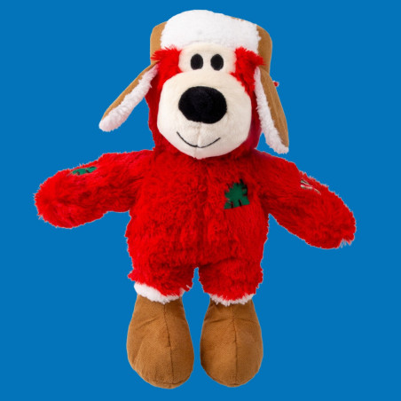 KONG Holiday Wild Knots ours M/L Rouge