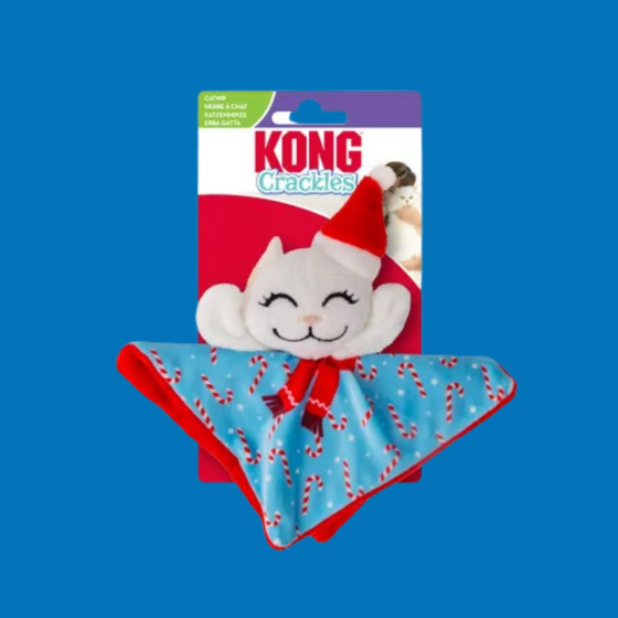 KONG Holiday Crackles Santa Kitty pour chat