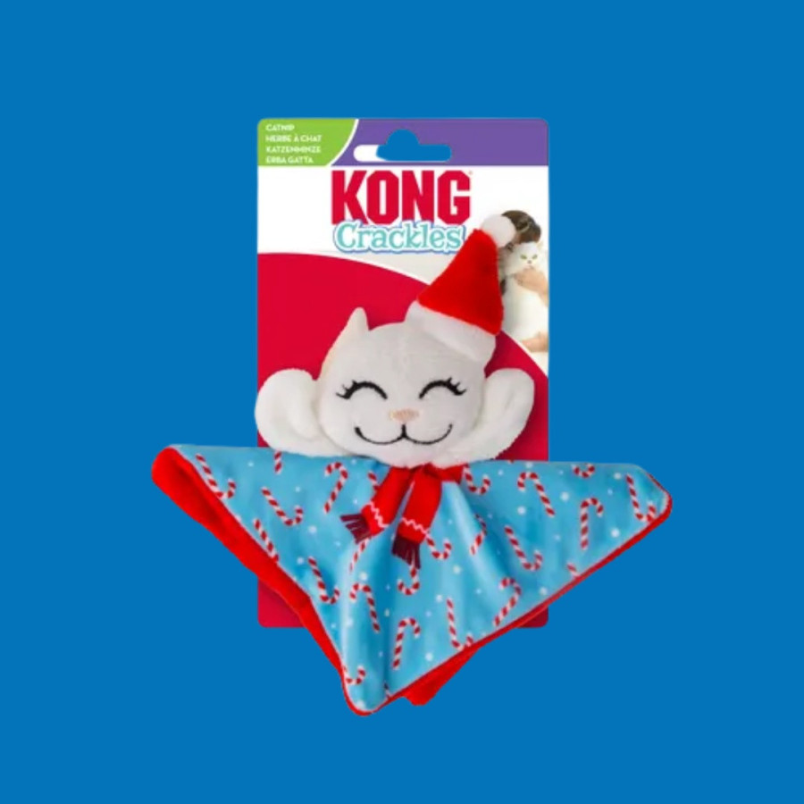 KONG Holiday Crackles Santa Kitty pour chat