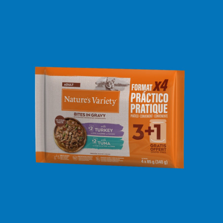 Nature's Variety - Bouchées en sauce avec de la dinde et thon