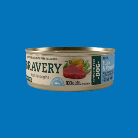 Bravery - Pâtée filet de thon et pois Adulte 70gr