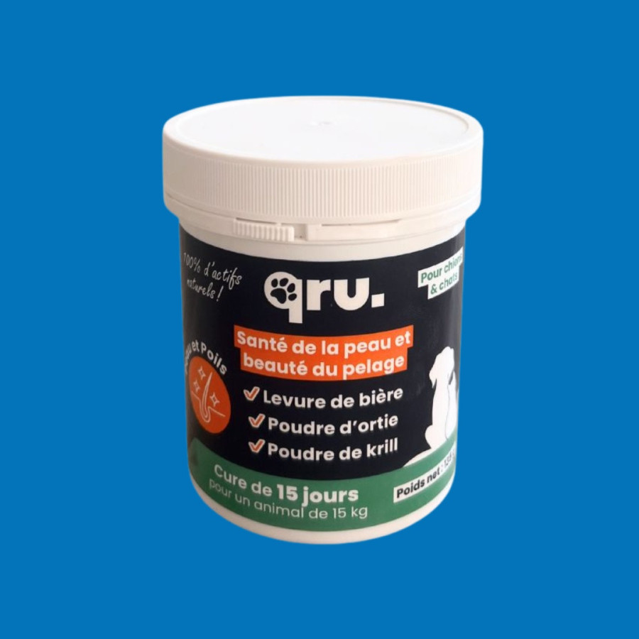 QRU compléments Peau et poils (135g)