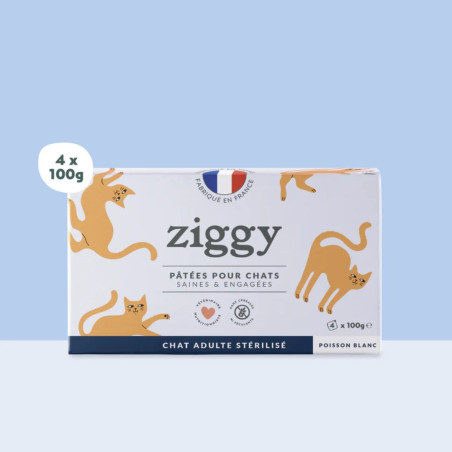 Ziggy Pâtée Chat Stérilisé Poisson Blanc