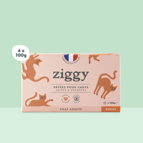 Ziggy Pâtée Chat Entier Boeuf