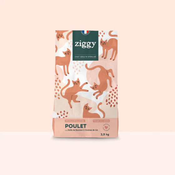 Ziggy Croquettes Chat Stérilisé Poulet